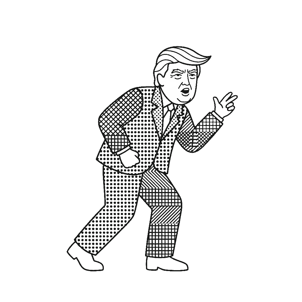 TRUMP 插画人物